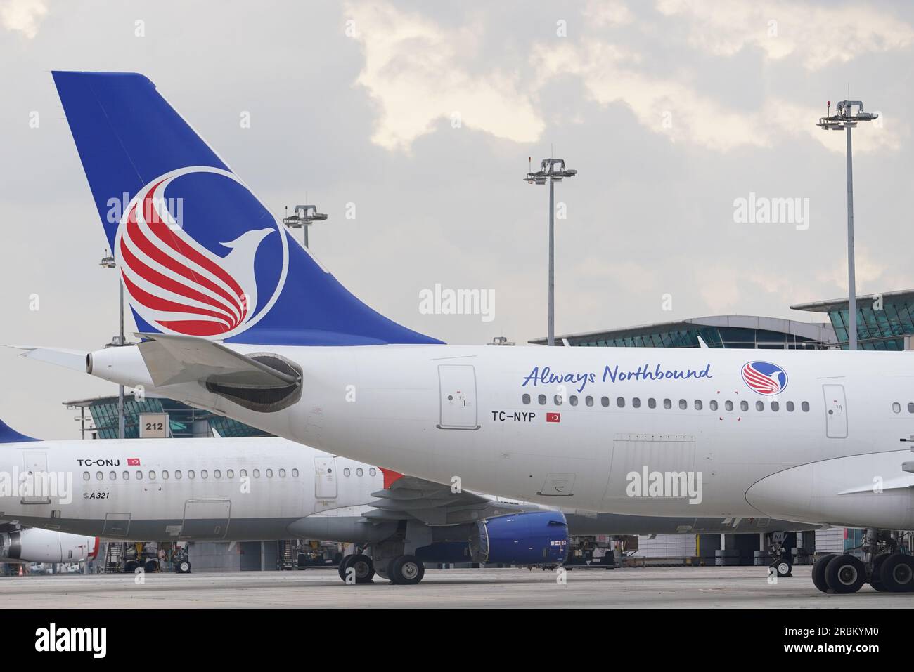 ISTANBUL, TURKIYE - 08 OCTOBRE 2022 : Airbus air Anka A330-243 (1082) à l'aéroport Ataturk d'Istanbul Banque D'Images