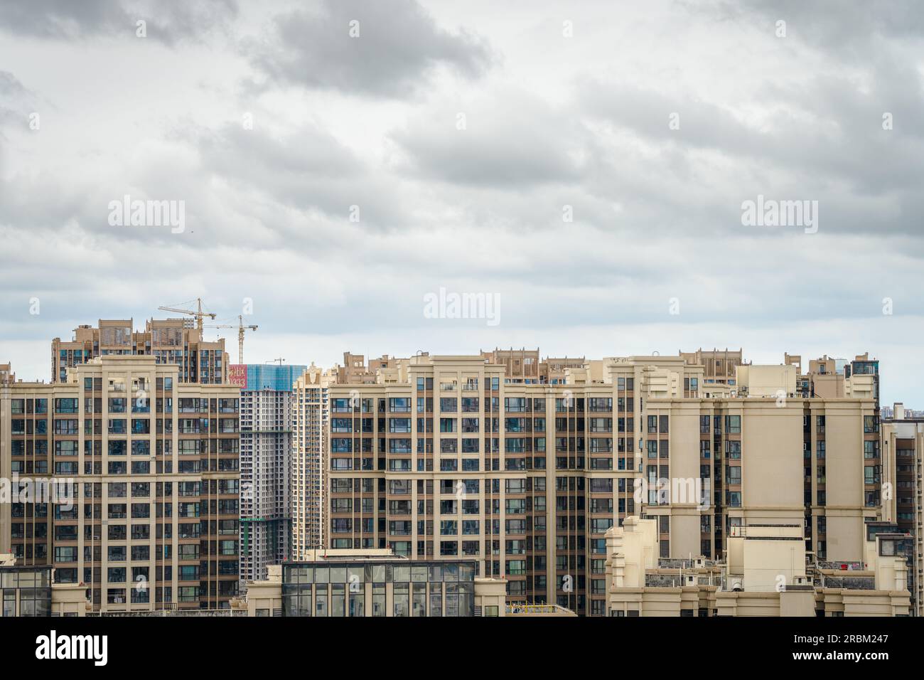 Le temps nuageux dans la ville de Chengdu. Banque D'Images