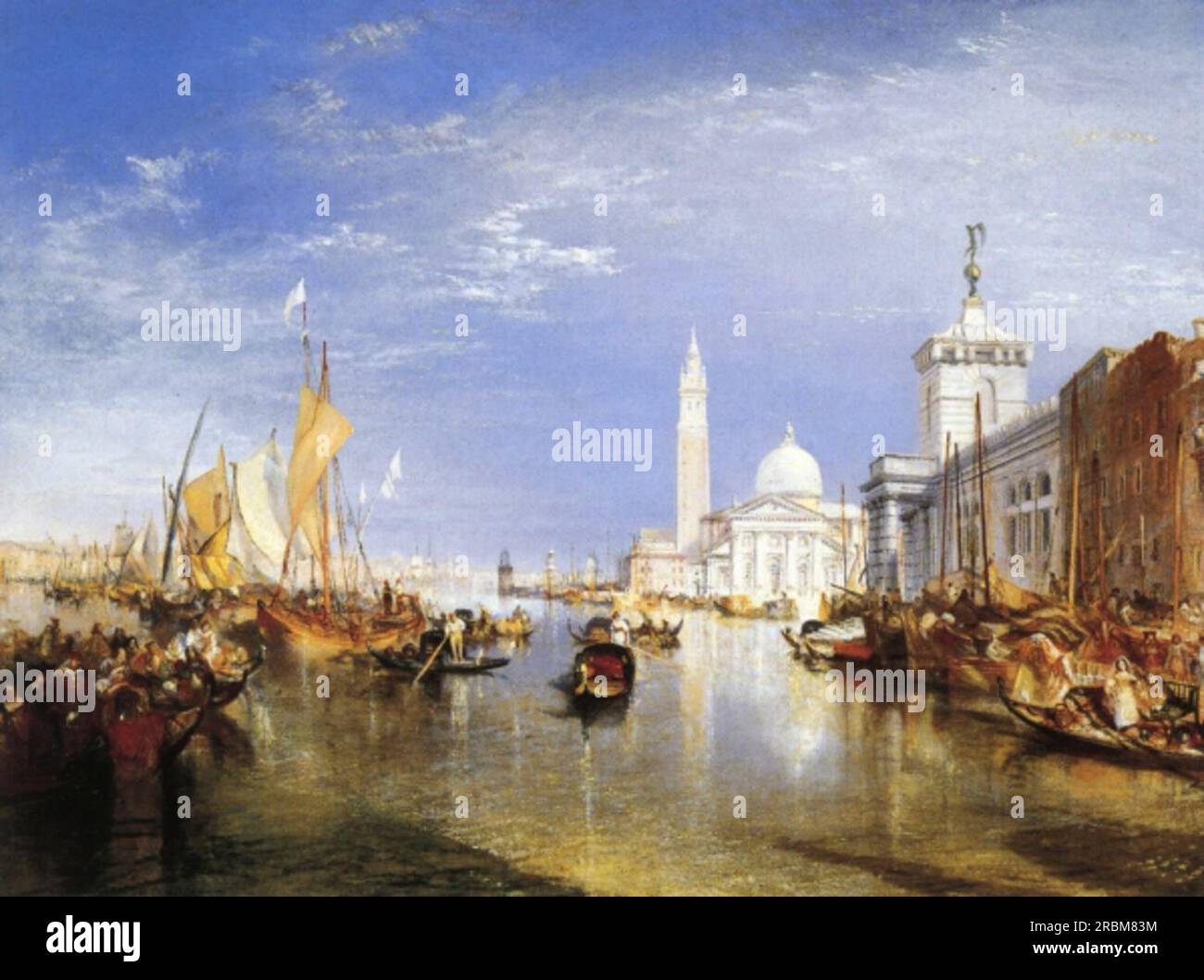 Venise, les Dogana et San Giorgio Maggiore 1834 par J.M.W. Turner Banque D'Images