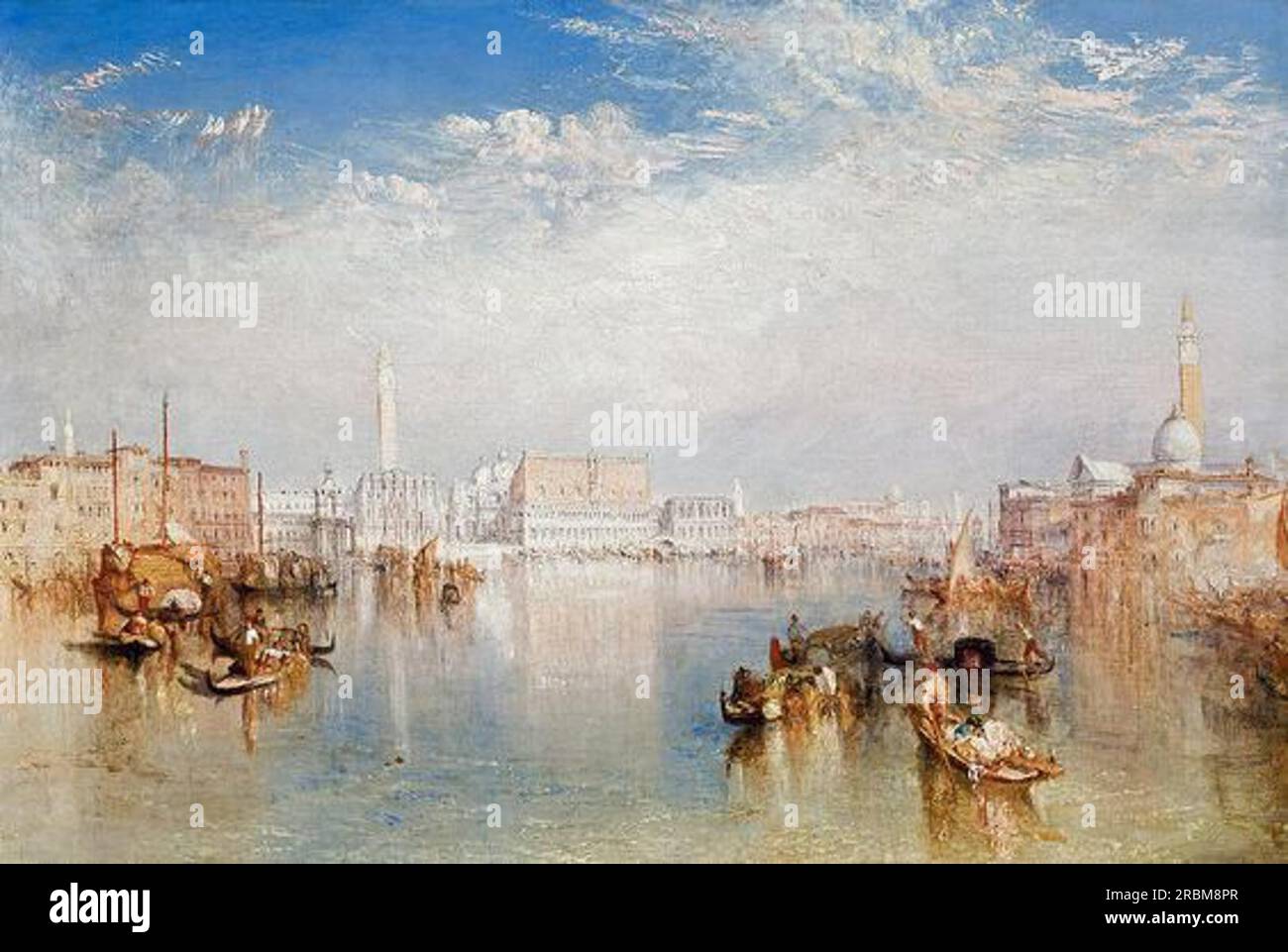 Vue sur Venise. Le Palais Ducal, Dogana et une partie de San Giorgio 1841 par J.M.W. Turner Banque D'Images