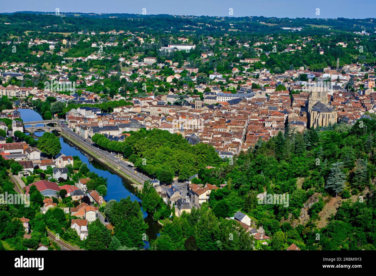 France, Aveyron (12), Villefranche-de-Rouergue, commune classée ville d'Art et d'Histoire, centre historique Banque D'Images