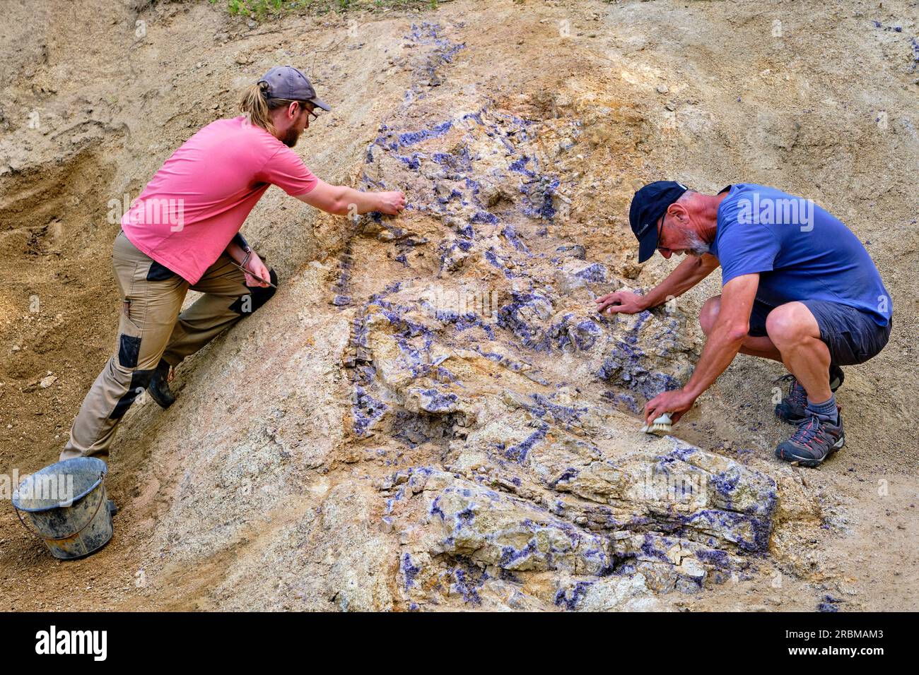 France, Puy-de-Dôme (63), le Vernet-Chaméane, mine d'Améthyste Banque D'Images
