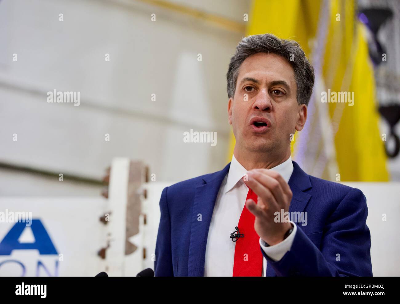 Edimbourg, Royaume-Uni, 19 juin 2023 : Ed Miliband, Shadow Climate change du Labour et Net Zero Secretary, parle de la politique énergétique. Photo : DBMS/Alamy Banque D'Images