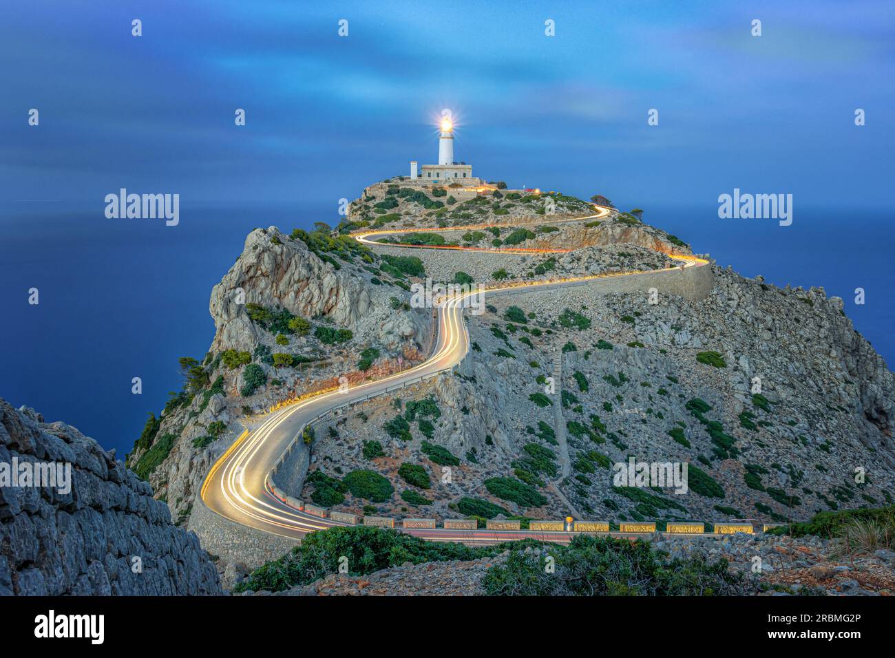 Phare du Cap de Formentor, Majorque, Espagne Banque D'Images