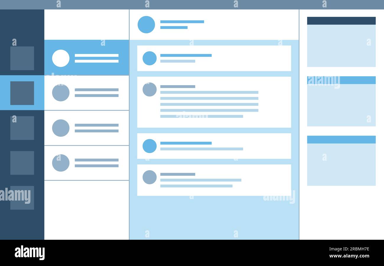 Interface utilisateur du logiciel assistant virtuel : concept de communication et de technologie Illustration de Vecteur