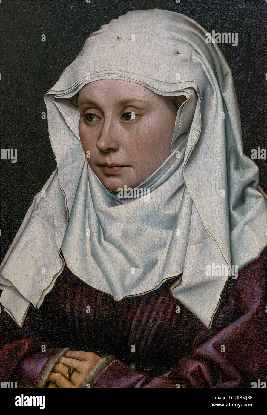 Portrait d'une femme, Robert Campion, vers 1435, Banque D'Images