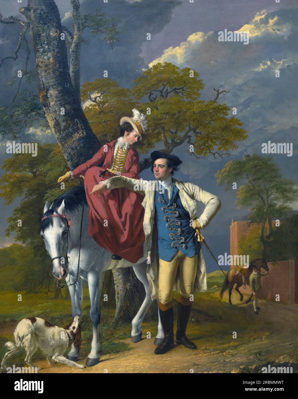 M. et Mme Thomas Coltman, Joseph Wright de Derby, vers 1770-172, Banque D'Images