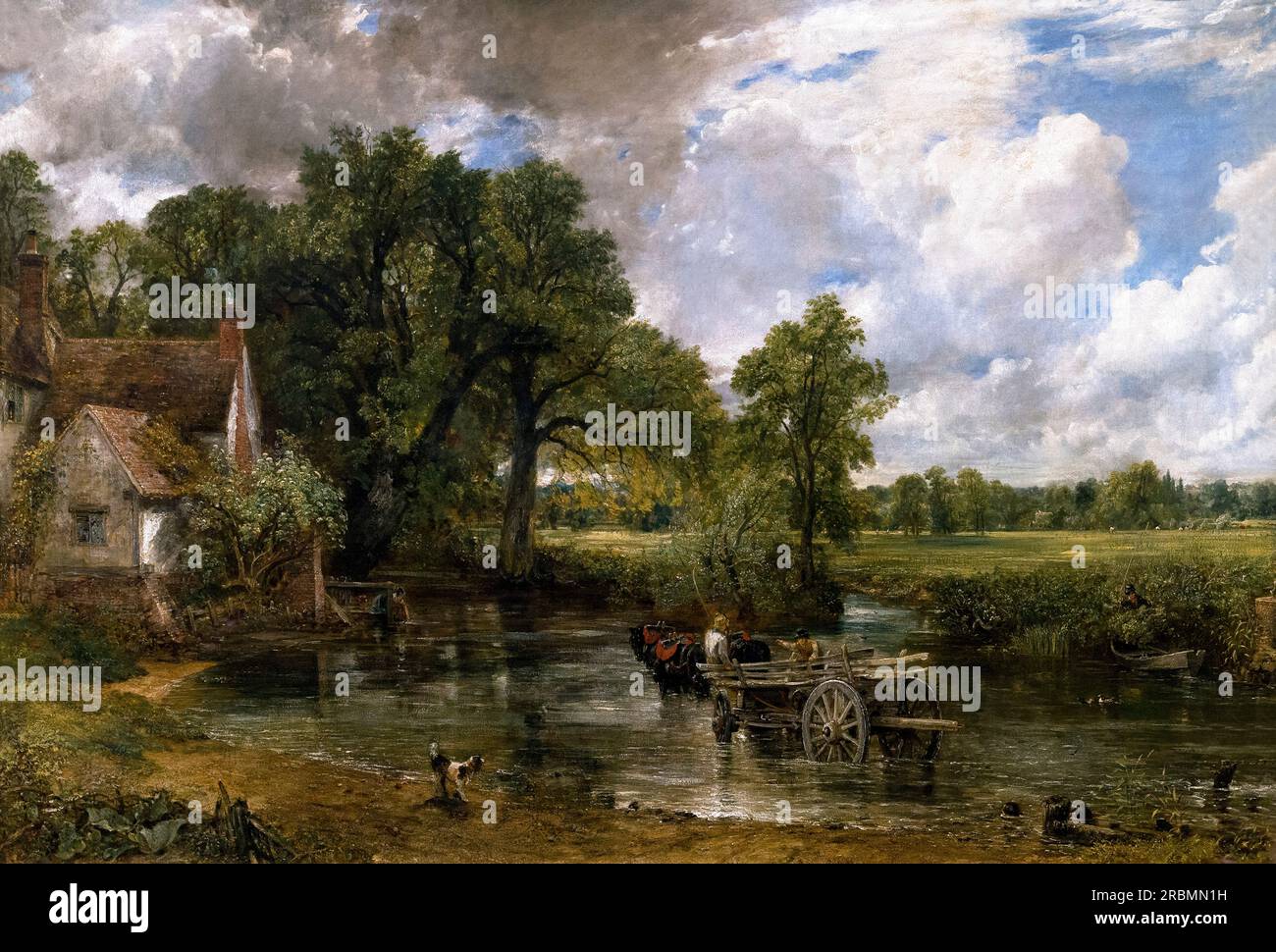 The Hay Wain, John Constable, 1821, Banque D'Images