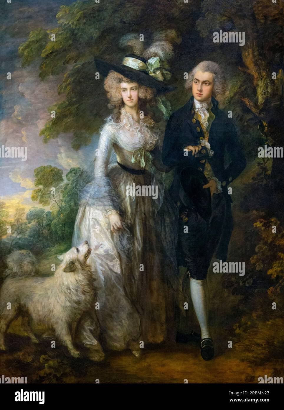 M. et Mme William Hallett, la promenade du matin, Thomas Gainsborough, 1785, Banque D'Images