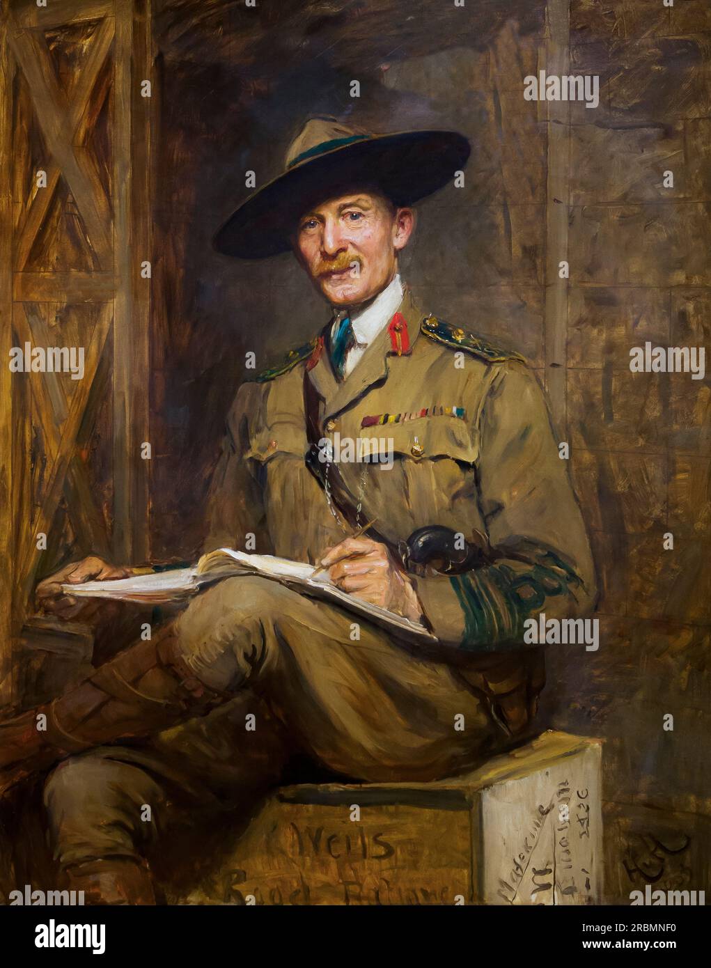 Robert Baden-Powell, Sir Hubert von Herkomer, 1903, Banque D'Images