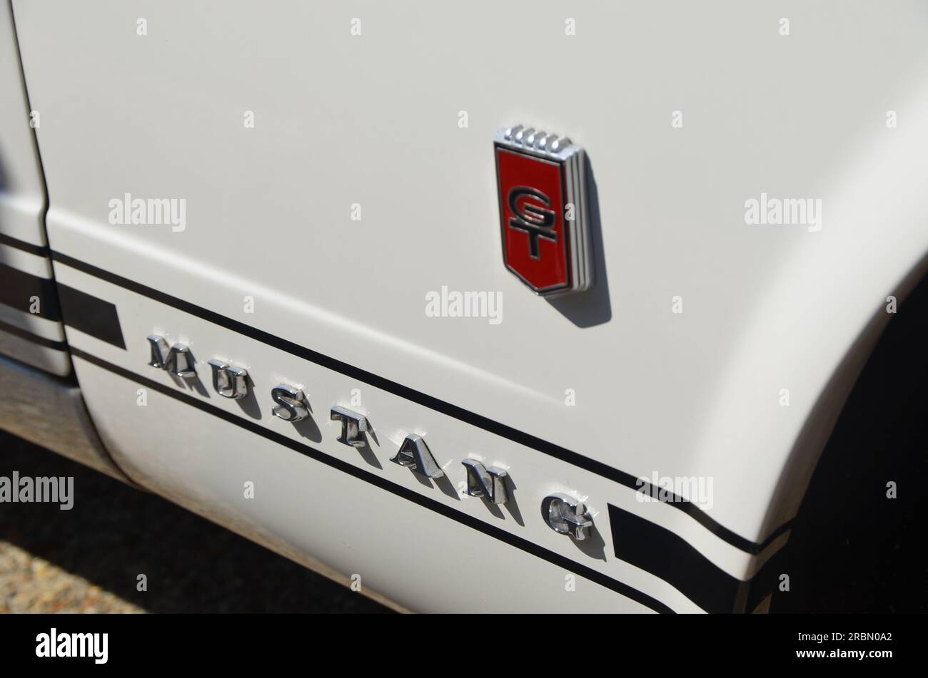 Badge et logo Mustang classique Banque D'Images