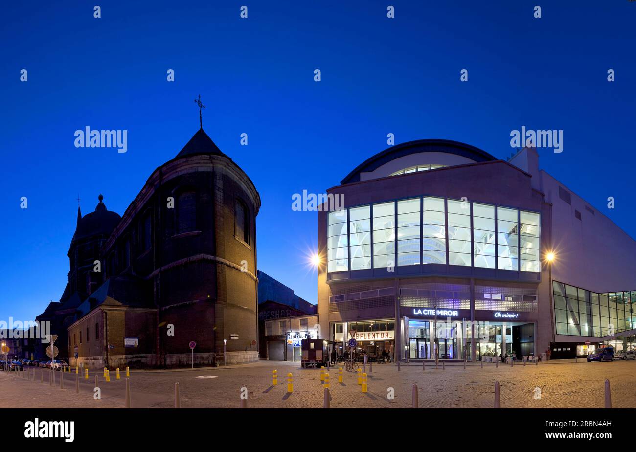 Cité miroir, Belgique, Liège Banque D'Images