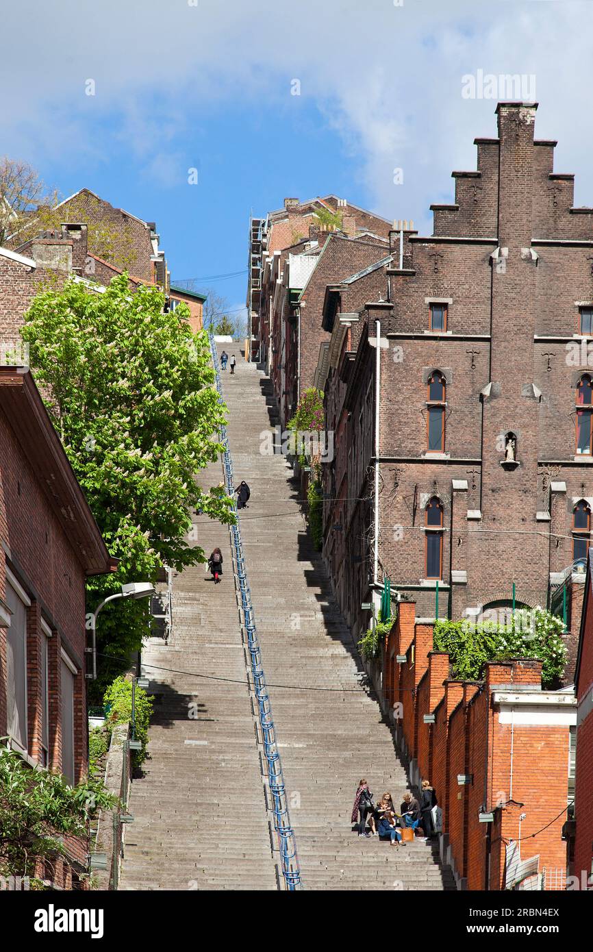 Montagne du Bueren, Belgique, Liège Banque D'Images