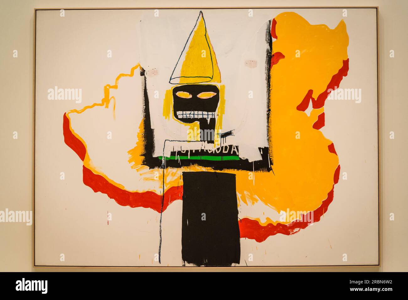 Exposition Warhol et Basquiat explorant la collaboration entre les deux artistes, la Fondation Louis Vuitton, musée d’art et centre culturel français Banque D'Images