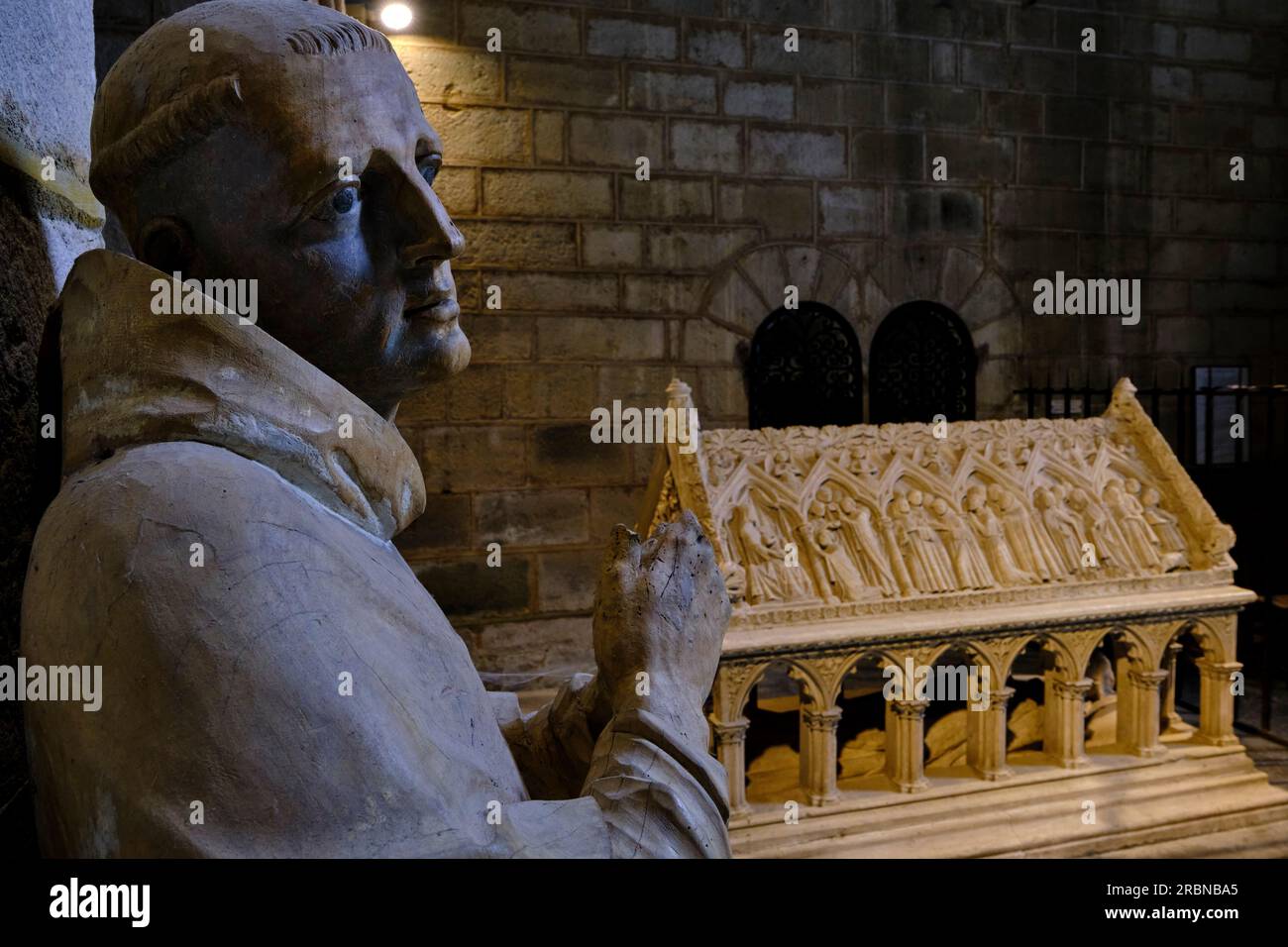 France, Corrèze (19), Aubazine, abbaye cistercienne Saint-Étienne du 12e siècle, orphelinat où Coco Chanel a grandi Banque D'Images