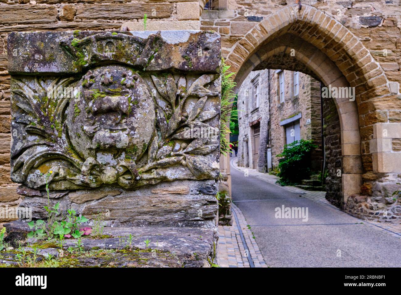 France, Corrèze (19), Vallée de la Vézère, Limousin, Uzerche, Labellisé les plus beaux villages de France Banque D'Images