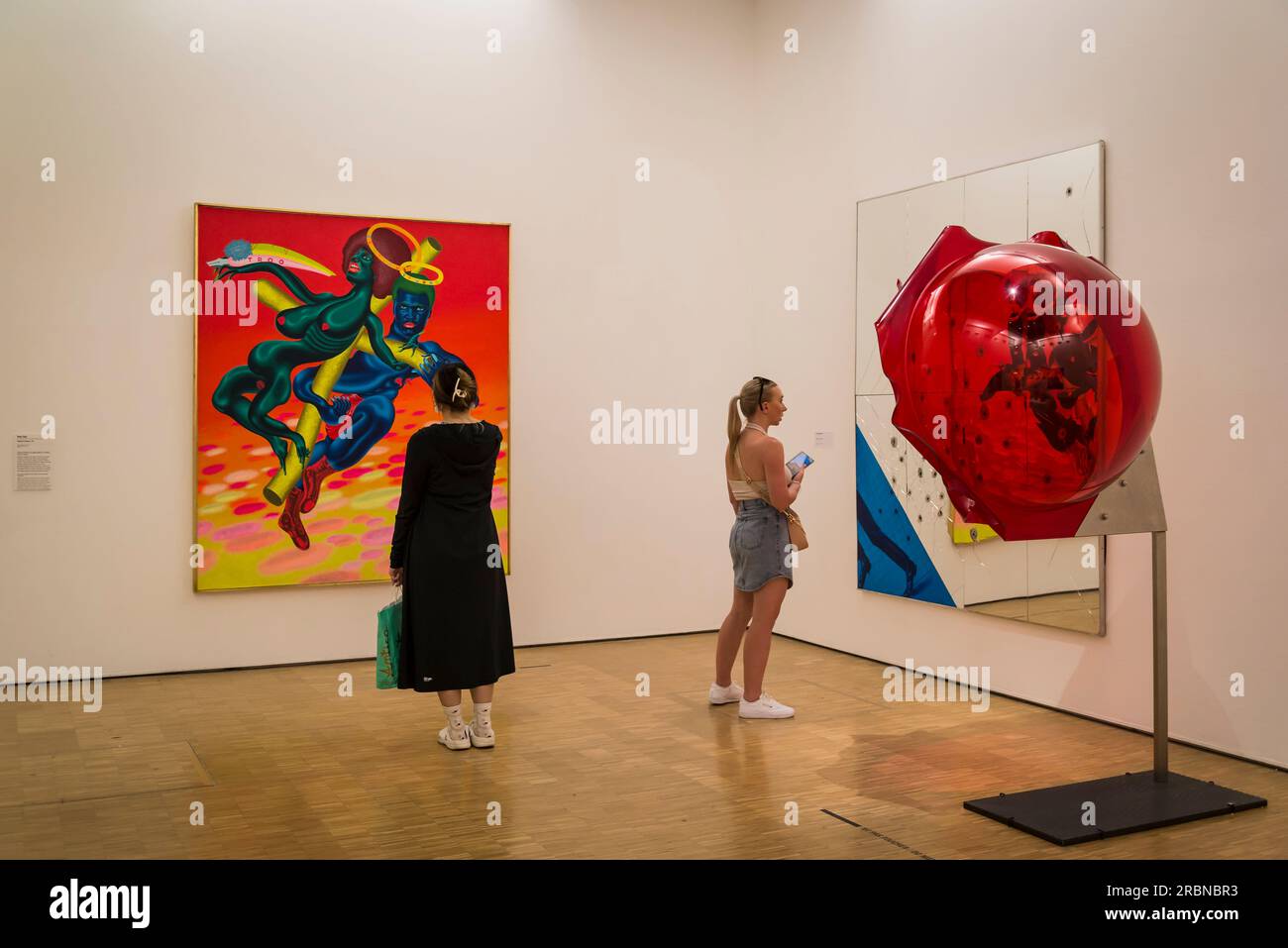 Figuration narrative expositions, Centre Pompidou, musée d'art moderne, Paris, France Banque D'Images