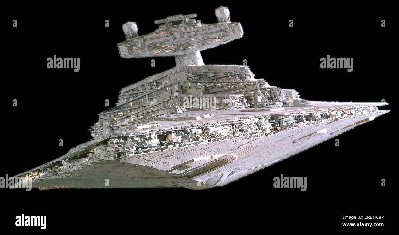 Star Wars A New Hope Imperial Star Destroyer Banque D'Images