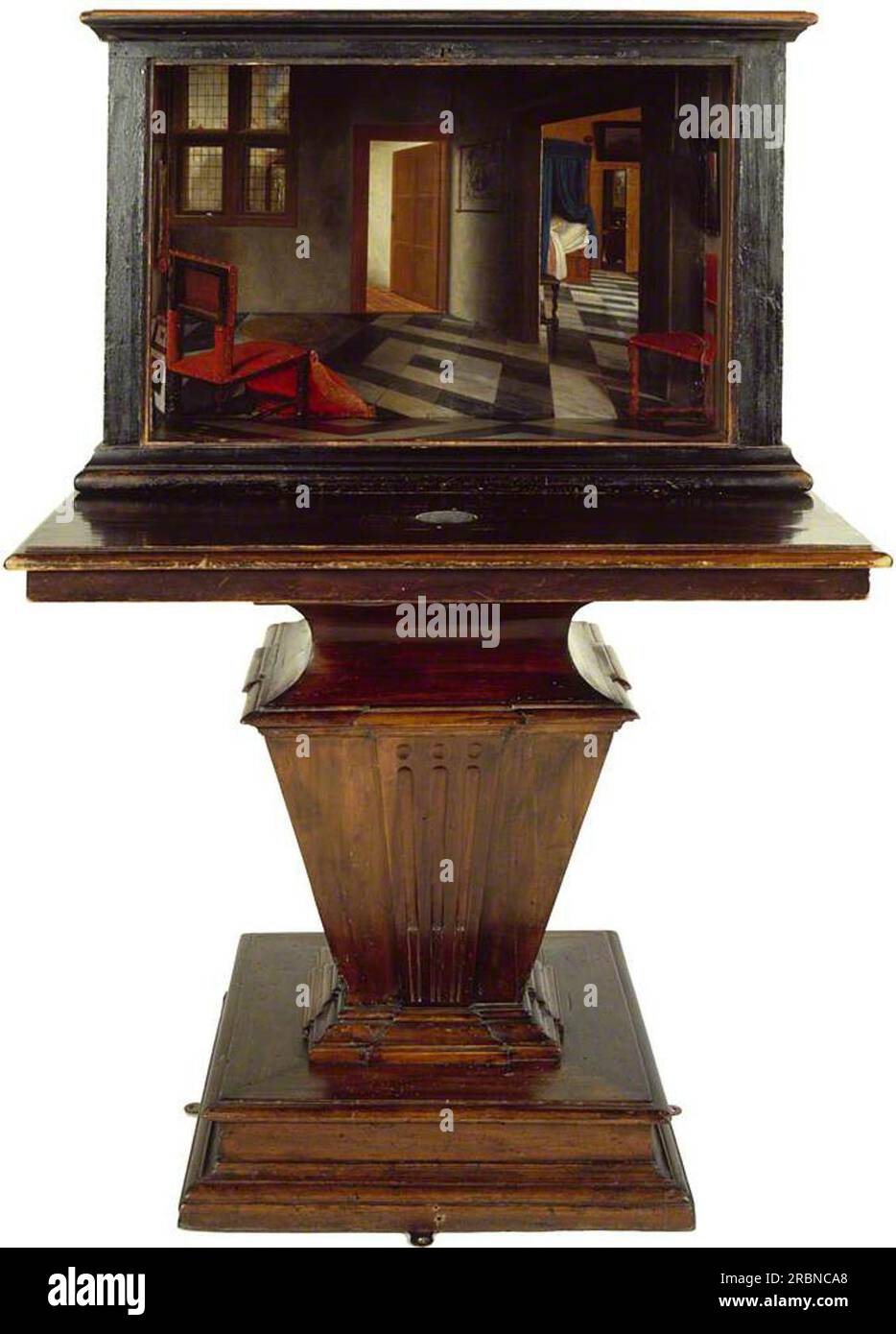 Un Peepshow avec vues de l'intérieur d'une maison néerlandaise 1660 par Samuel Dirksz van Hoogstraten Banque D'Images