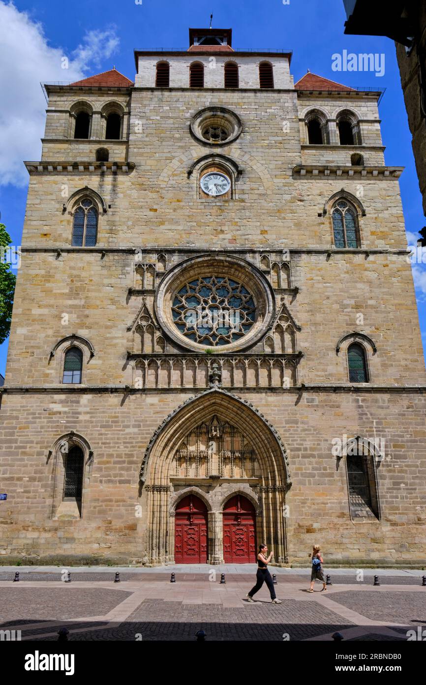 France, Lot (46), Cahors, cathédrale Saint-Etienne, classée au patrimoine mondial par l'UNESCO Vallée du Lot, Quercy Banque D'Images