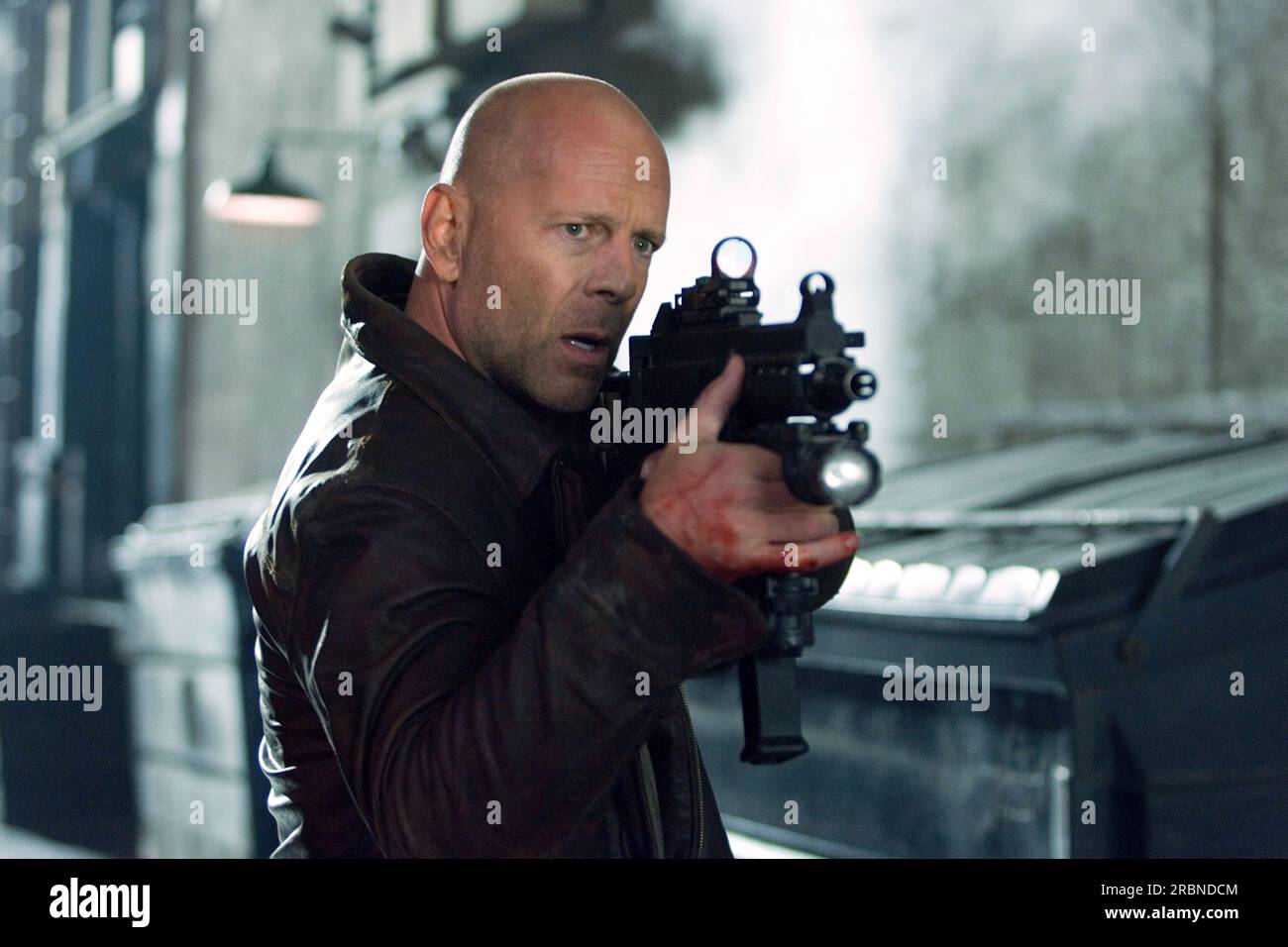 Die Hard 4,0 Live Free ou Die Hard Bruce Willis Banque D'Images