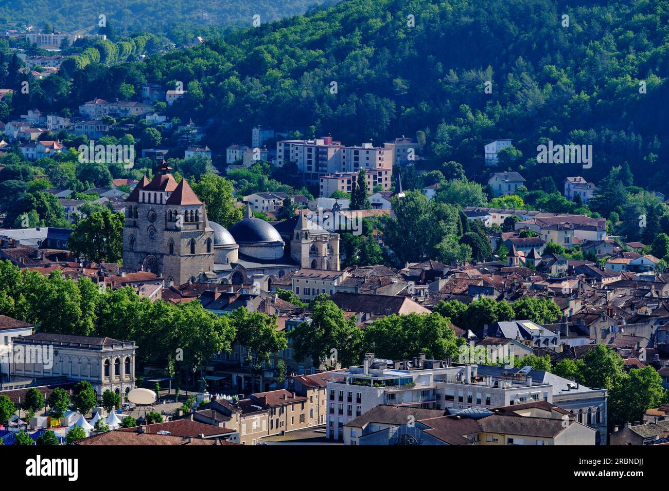 France, Lot (46), Cahors, cathédrale Saint-Etienne, classée au patrimoine mondial par l'UNESCO Vallée du Lot, Quercy Banque D'Images
