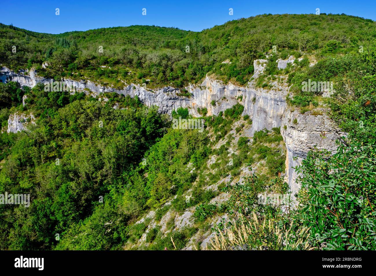 France, Lot (46), Parc naturel régional des Causses du Quercy, Saint-Cirq-Lapopie, le Cirque de Vènes Banque D'Images