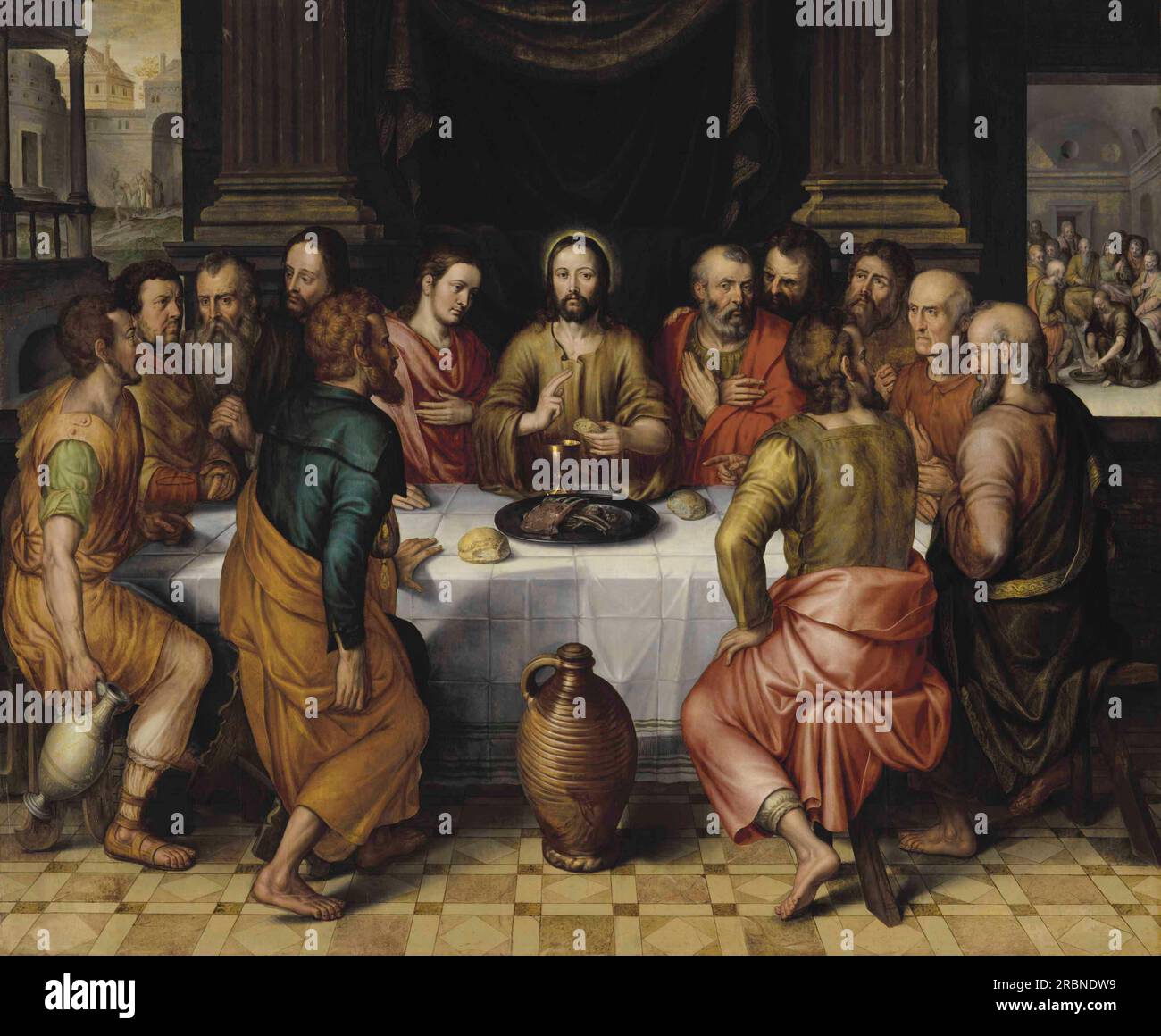 La Cène d'Adam van Noort Banque D'Images