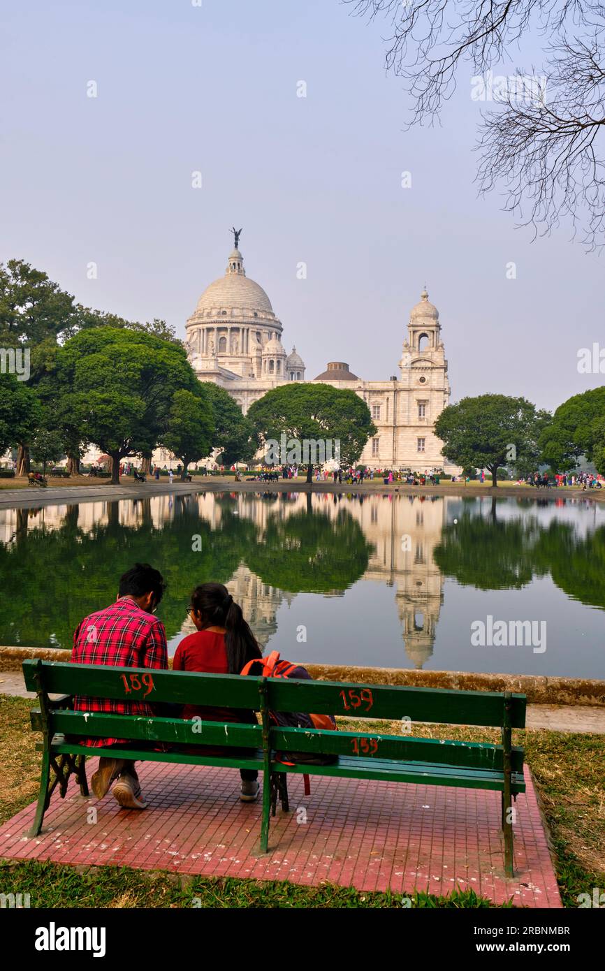 L'Inde, le Bengale occidental, Calcutta, Calcutta, Chowringhee, Victoria Memorial Banque D'Images
