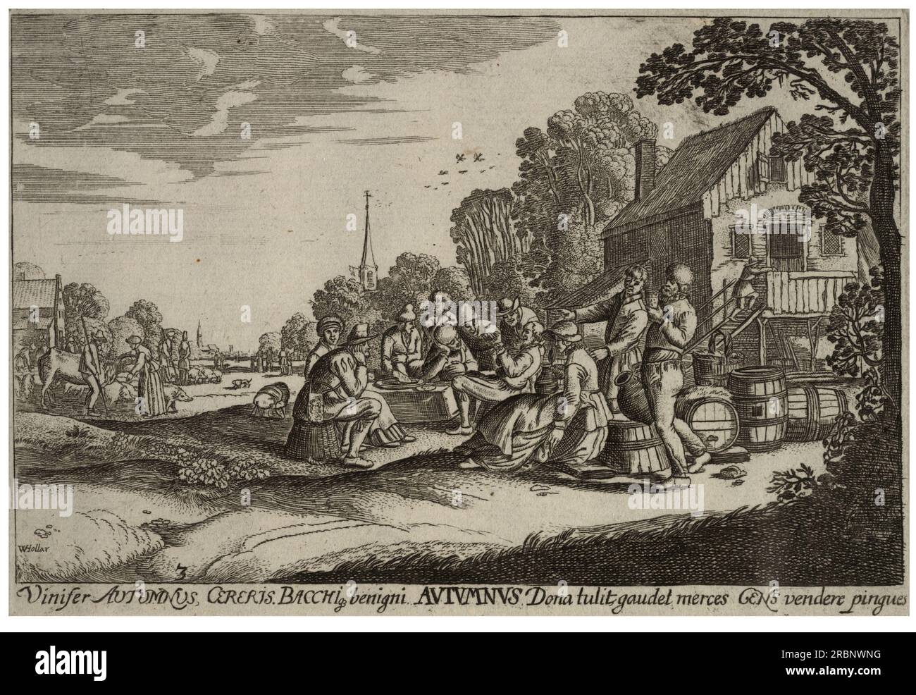 Automne 1629 par Esaias van de Velde Banque D'Images