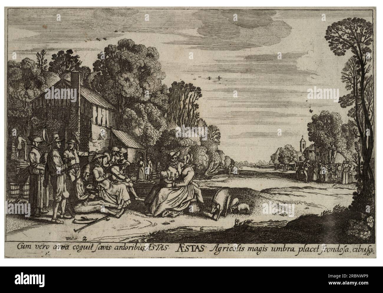 Summer par Esaias van de Velde Banque D'Images