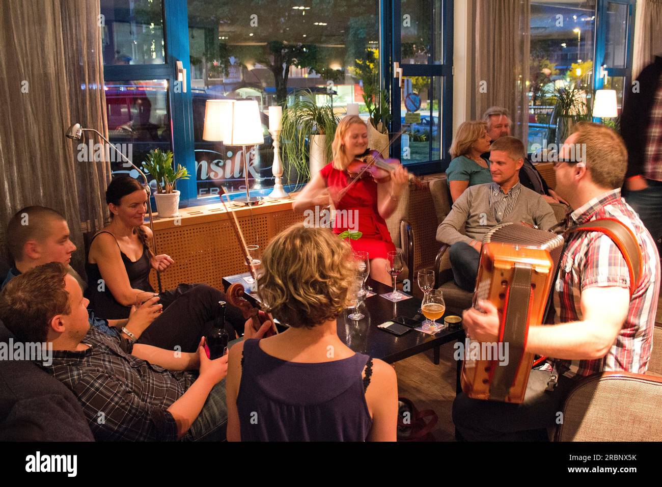 Festival de musique traditionnelle et du monde de Førde, Førde , Norvège Banque D'Images