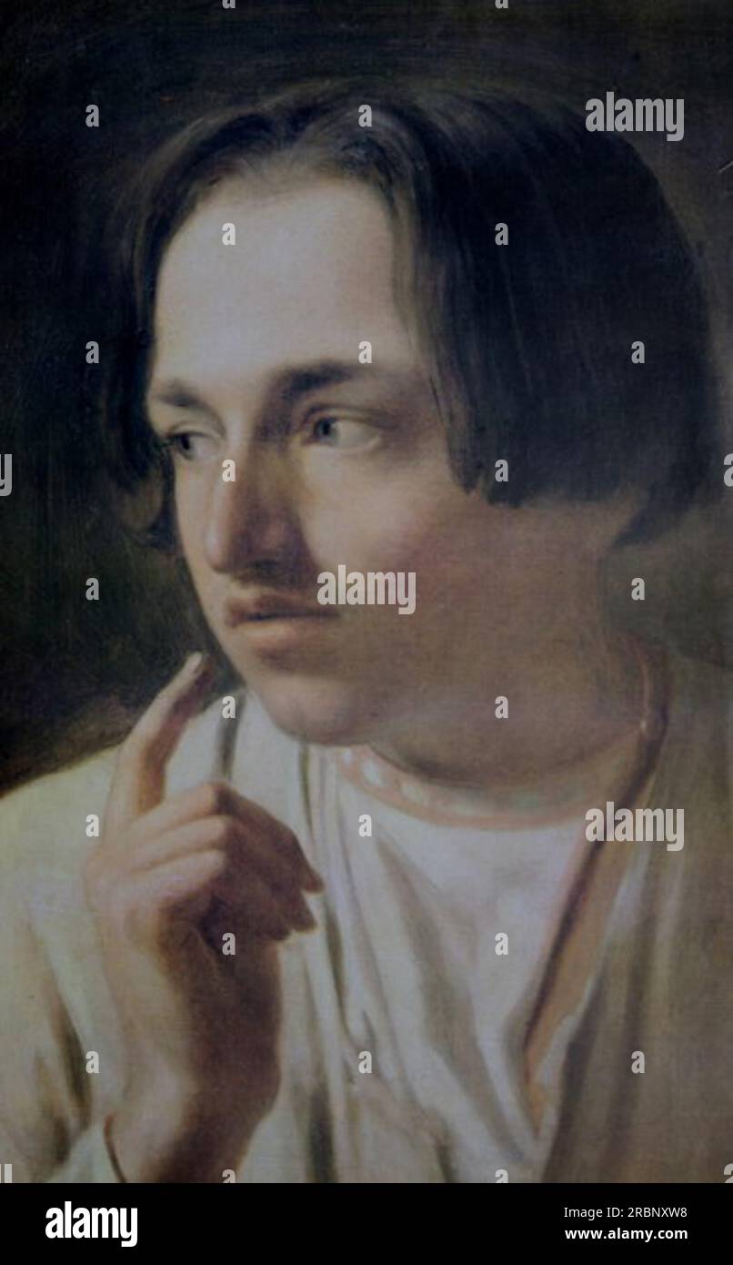 Paysan Boy par Alexey Venetsianov Banque D'Images