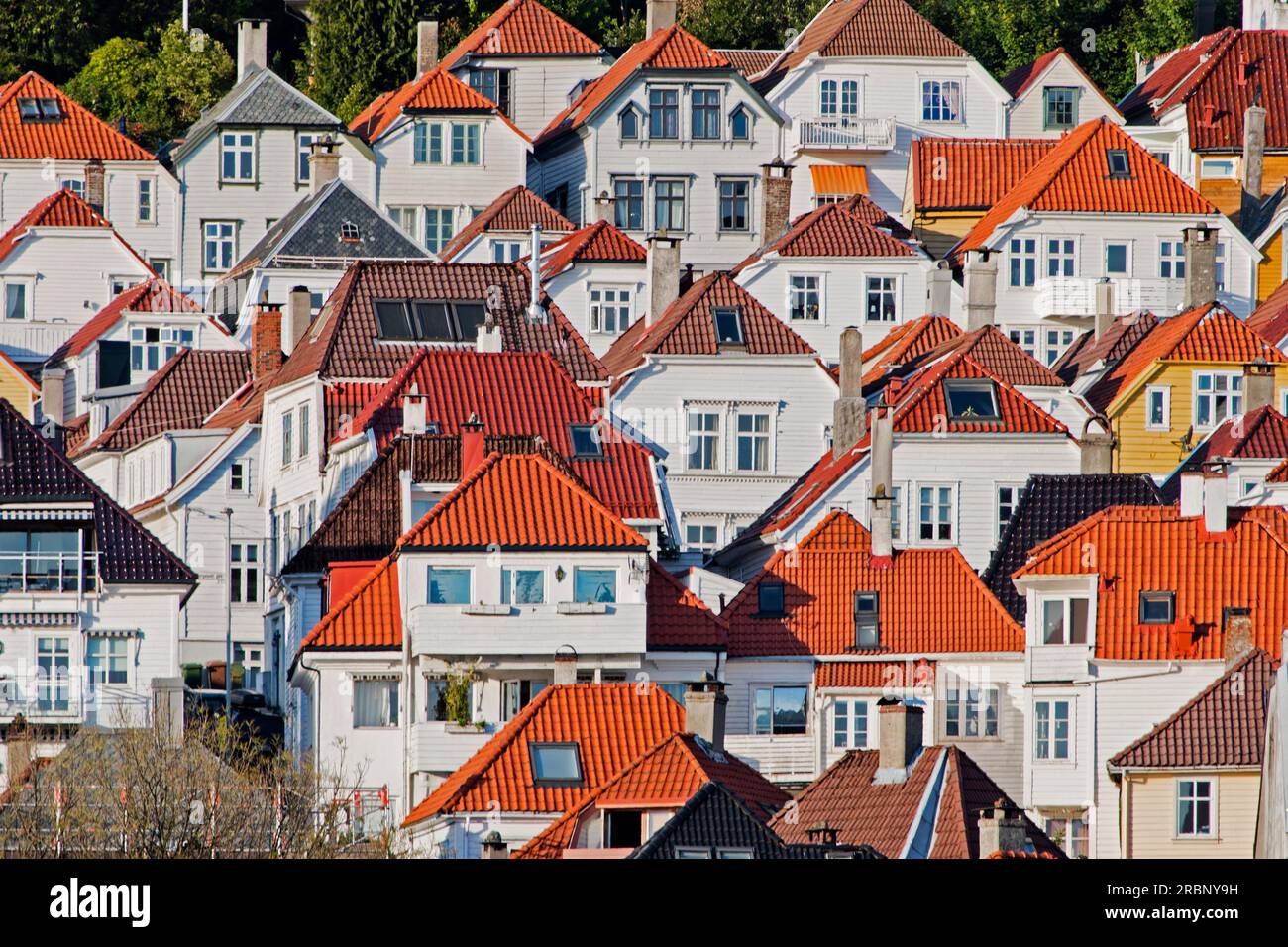 Bryggen, Bergen, Norvège Banque D'Images