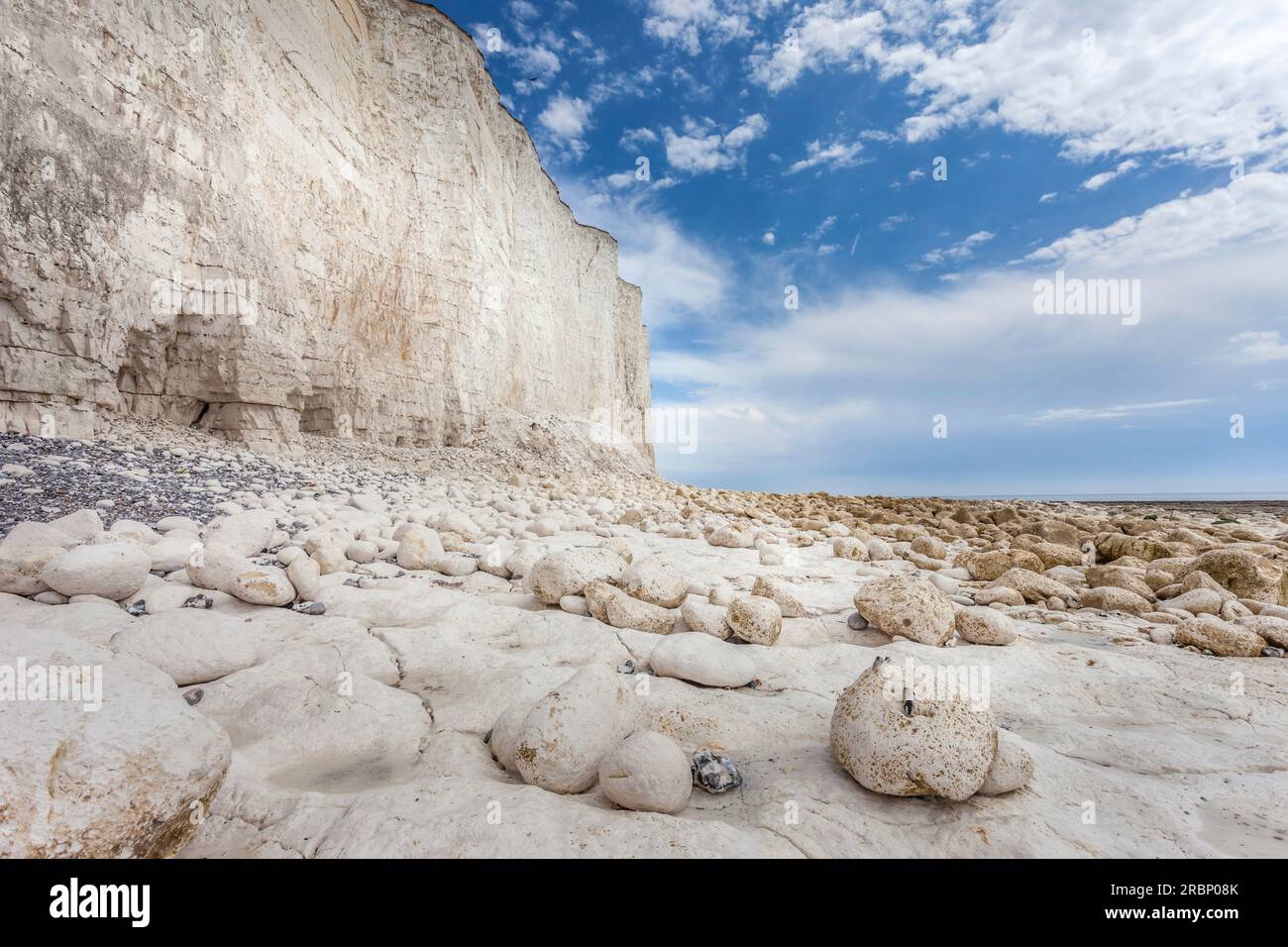 Falaises de craie des Seven Sisters à Birling Gap, East Sussex, Angleterre Banque D'Images