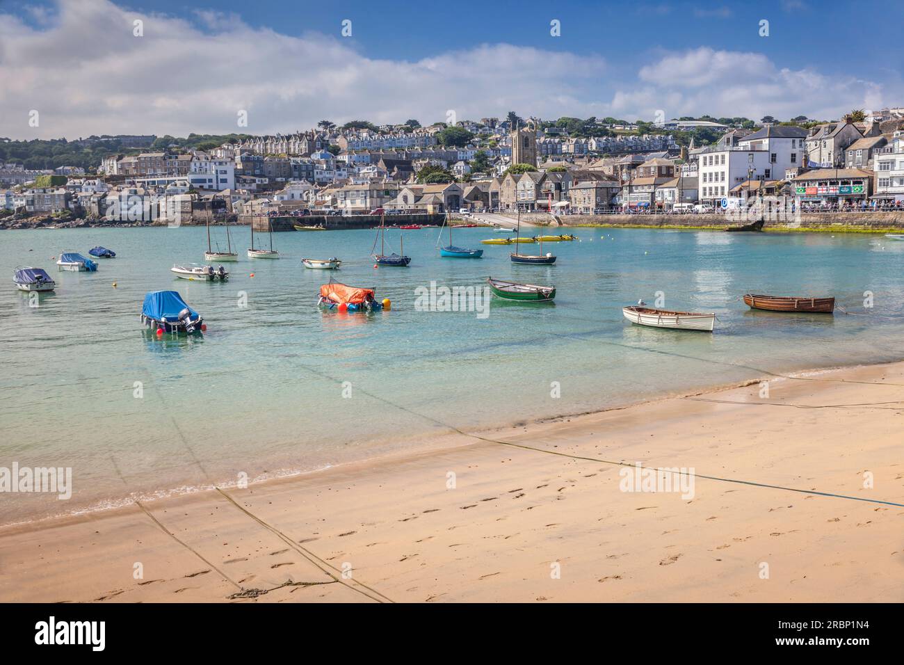 Le port de St Ives, Cornwall, Angleterre Banque D'Images