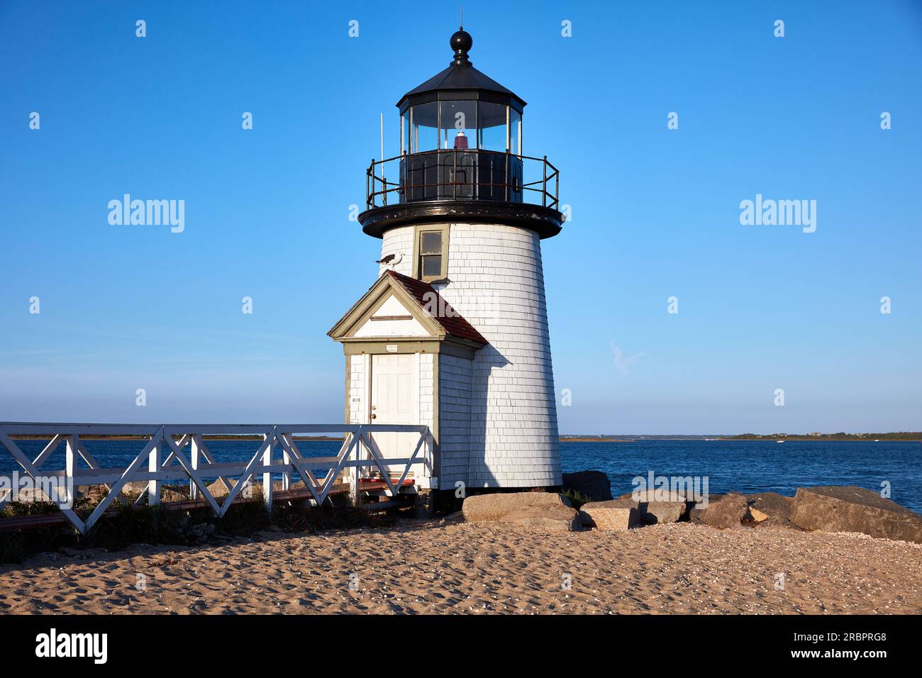 Phare de Brant point Nantucket Island Banque D'Images