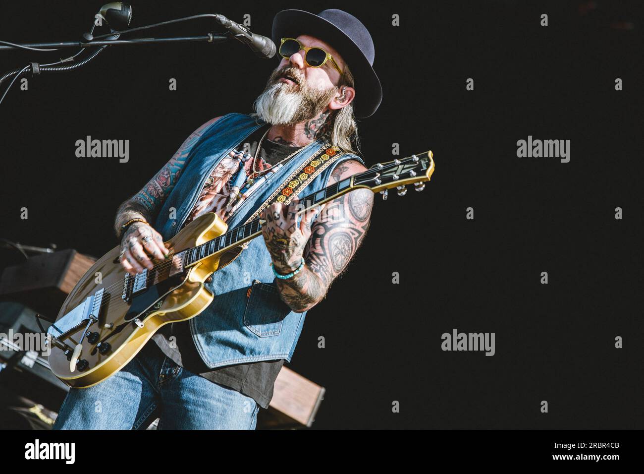 Madrid, Espagne. 06 juillet 2023. Dallas Green de Alexisonfire Band se produit au Mad Cool Festival 2023 à Villaverde, Madrid. (Photo de Valeria Magri/SOPA Images/Sipa USA) crédit : SIPA US/Alamy Live News Banque D'Images