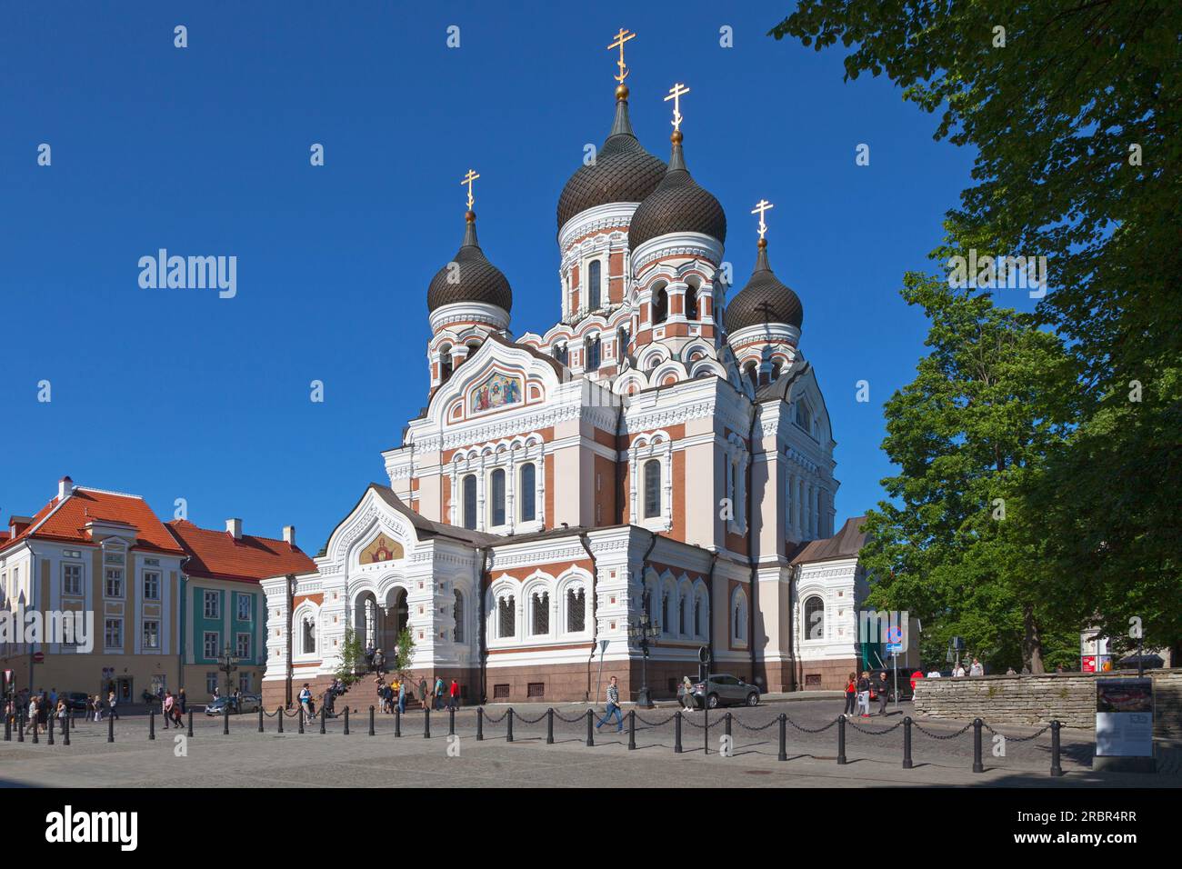 Tallinn, Estonie - juin 16 2019 : la cathédrale Alexandre Nevski (estonien : Aleksander Nevski katedraal) est une cathédrale orthodoxe de la vieille ville. IT W Banque D'Images