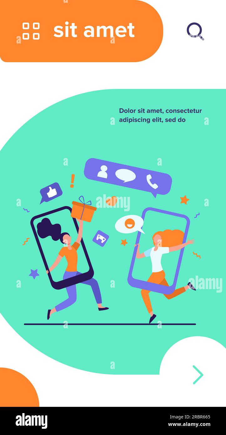 Clients partageant des références et gagnant de l'argent Illustration de Vecteur