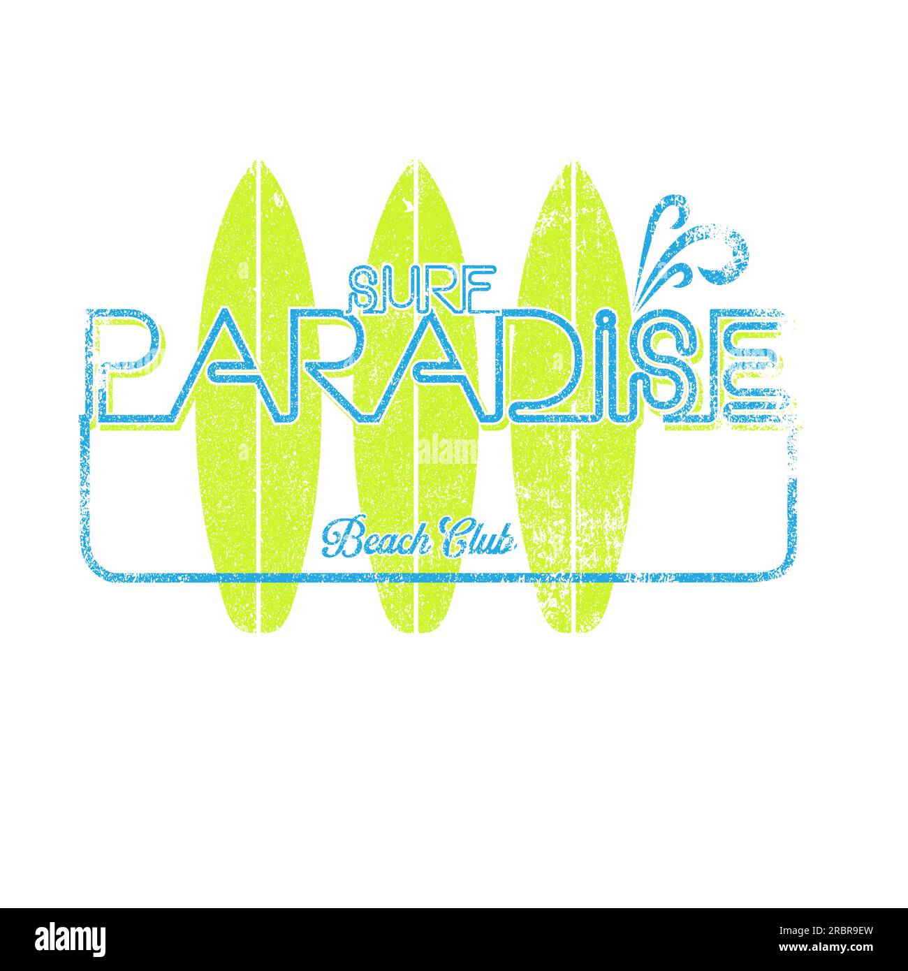 Planche de surf typographie tee-shirt imprimer illustration vectorielle de conception Illustration de Vecteur