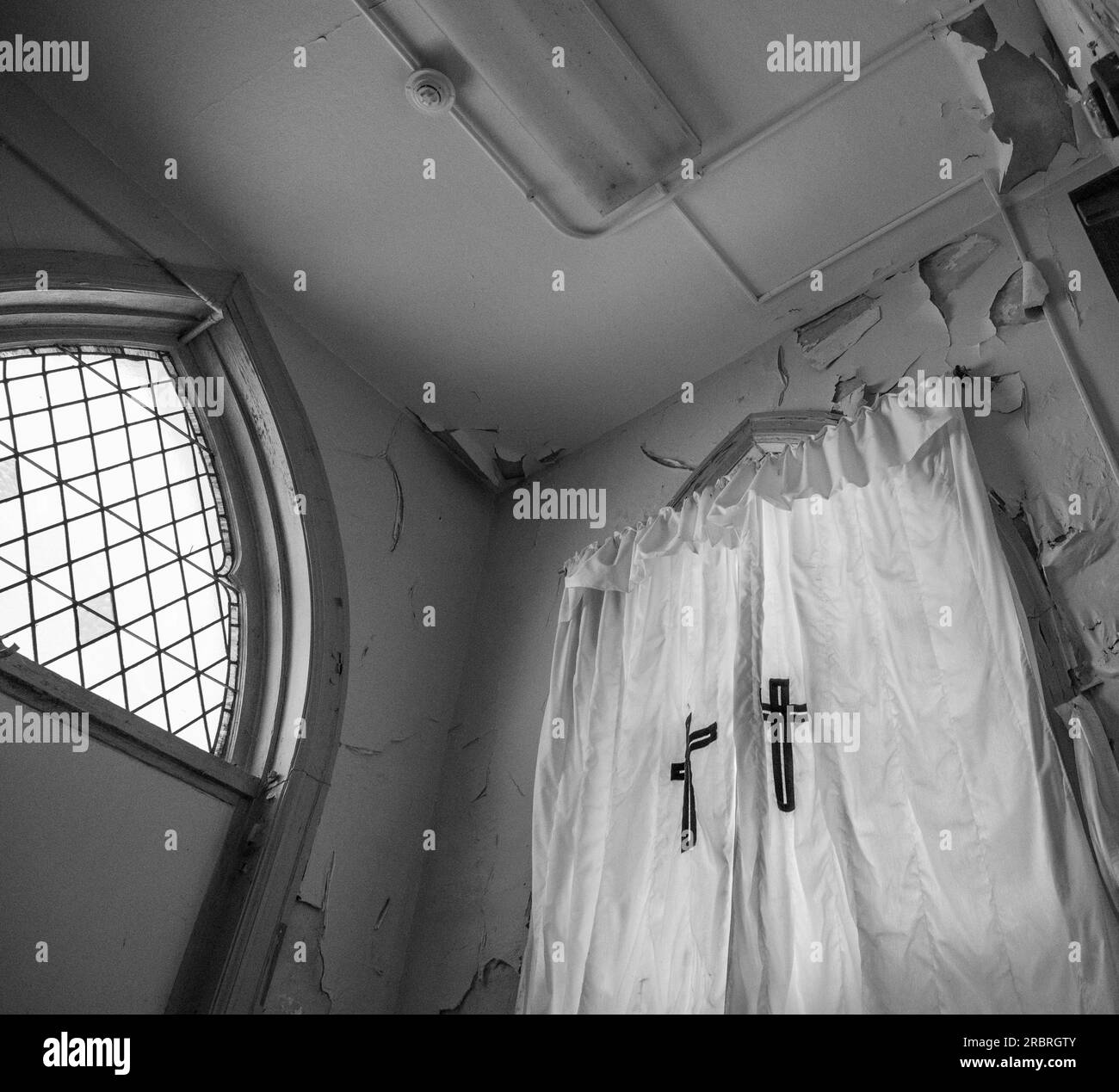 Prison abandonnée de Cresson Banque D'Images