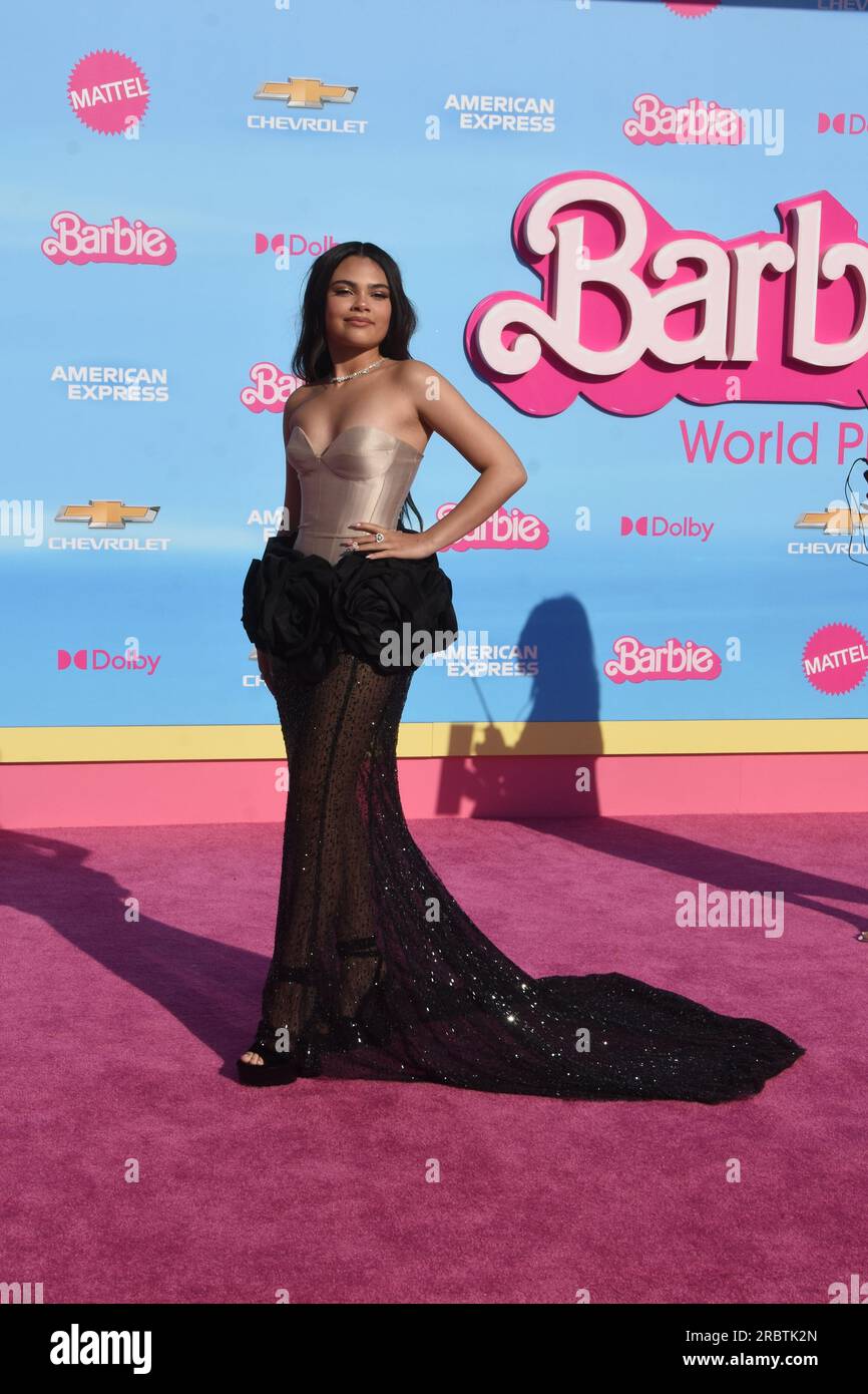 Los Angeles, Californie, USA 9 juillet 2023 l'actrice Ariana Greenblatt assiste à Warner Bros. Images première mondiale de ÔBarbieÕ au Shrine Auditorium le 9 juillet 2023 à Los Angeles, Californie, États-Unis. Photo de Barry King/Alamy stock photo Banque D'Images