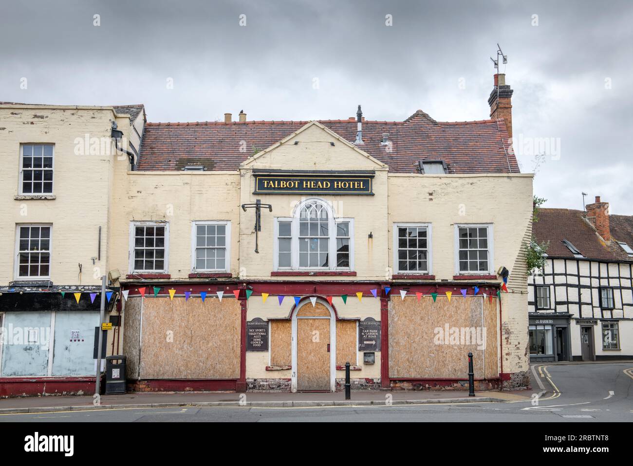 Le Talbot Head Hotel fermé à Upton-upon-Severn, Worcestershire, Royaume-Uni Banque D'Images
