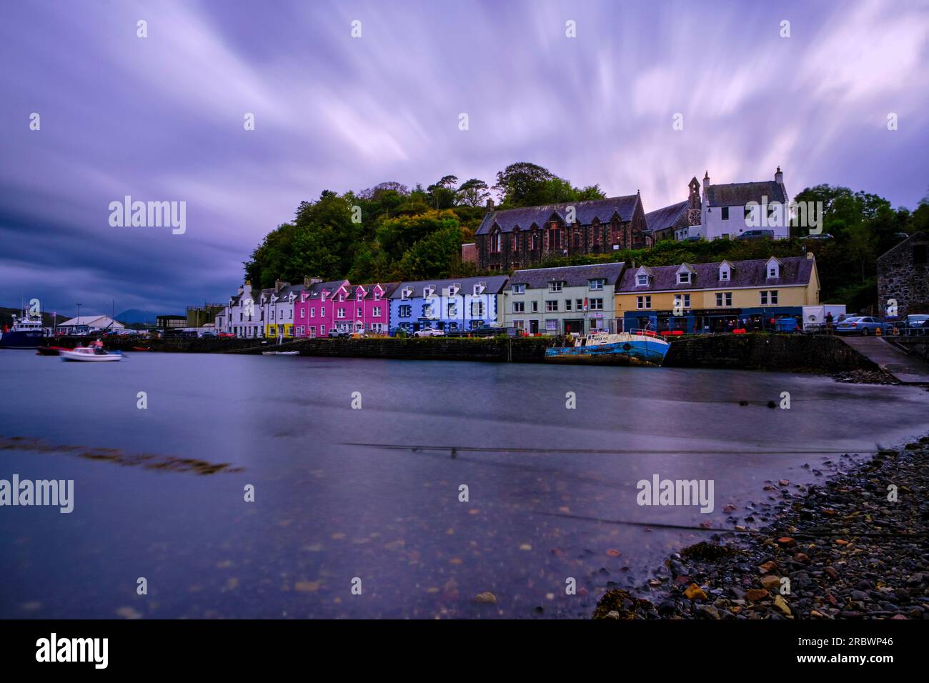 Royaume-Uni, Écosse, île de Skye, port de pêche de Portree Banque D'Images