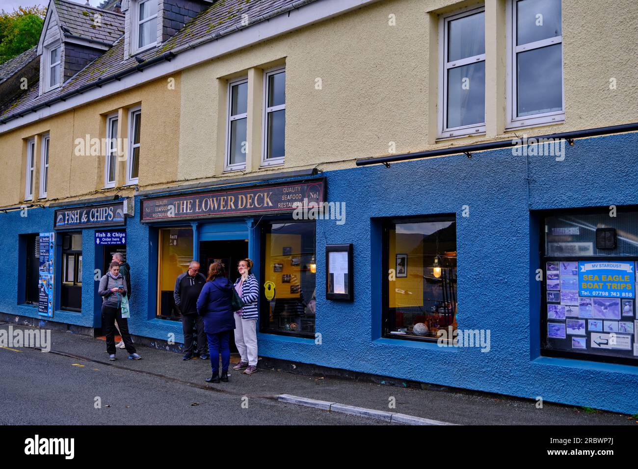 Royaume-Uni, Écosse, île de Skye, port de pêche de Portree Banque D'Images