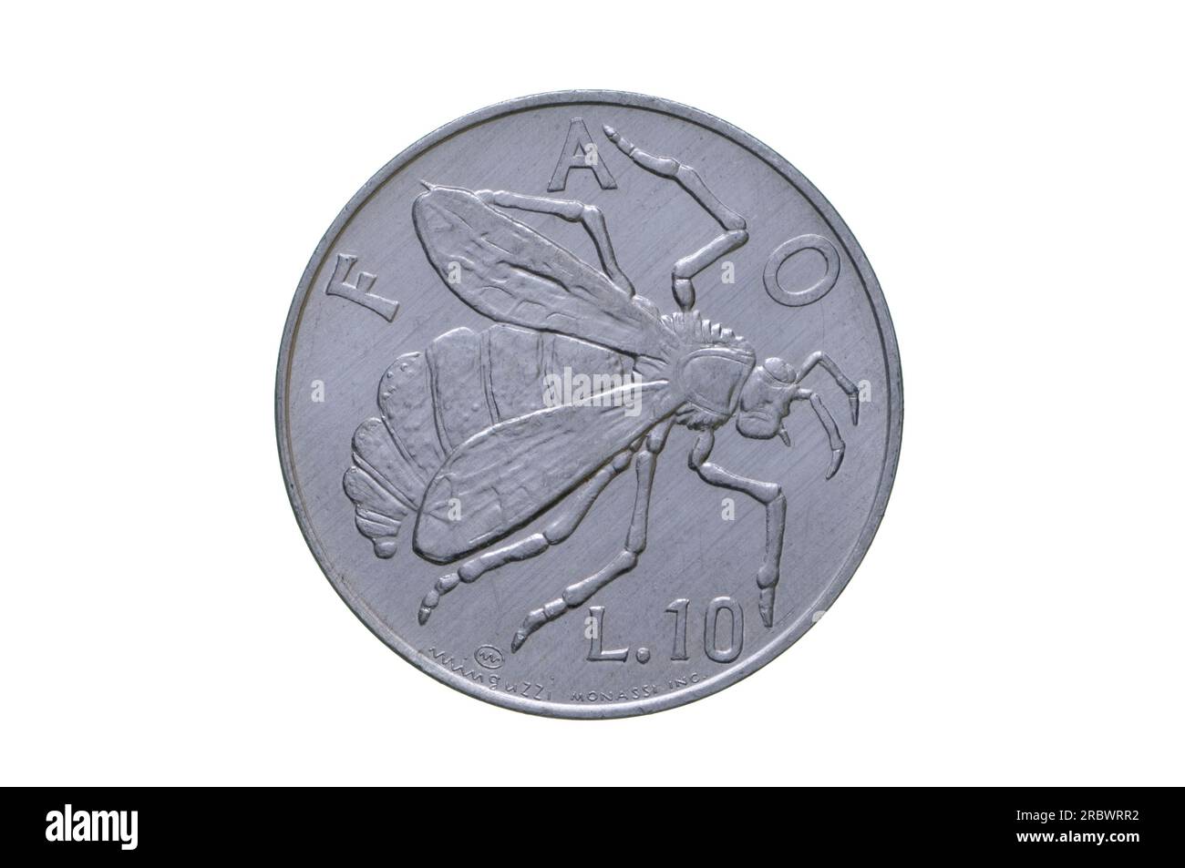 Saint-Marin 10 Lire coin 1976 Banque D'Images