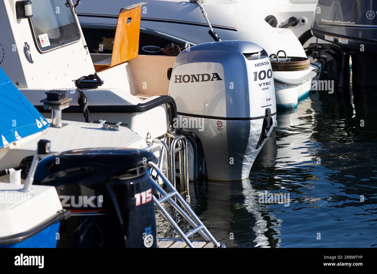 Port de Gränna, Gränna, Suède. Banque D'Images