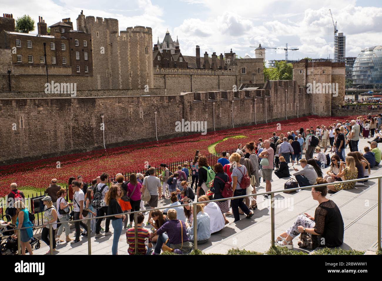 LA TOUR DE LONDRES SE SOUVIENT DES COMMÉMORATIONS DU CENTENAIRE DE LA PREMIÈRE GUERRE MONDIALE À LA TOUR DE LONDRES Banque D'Images