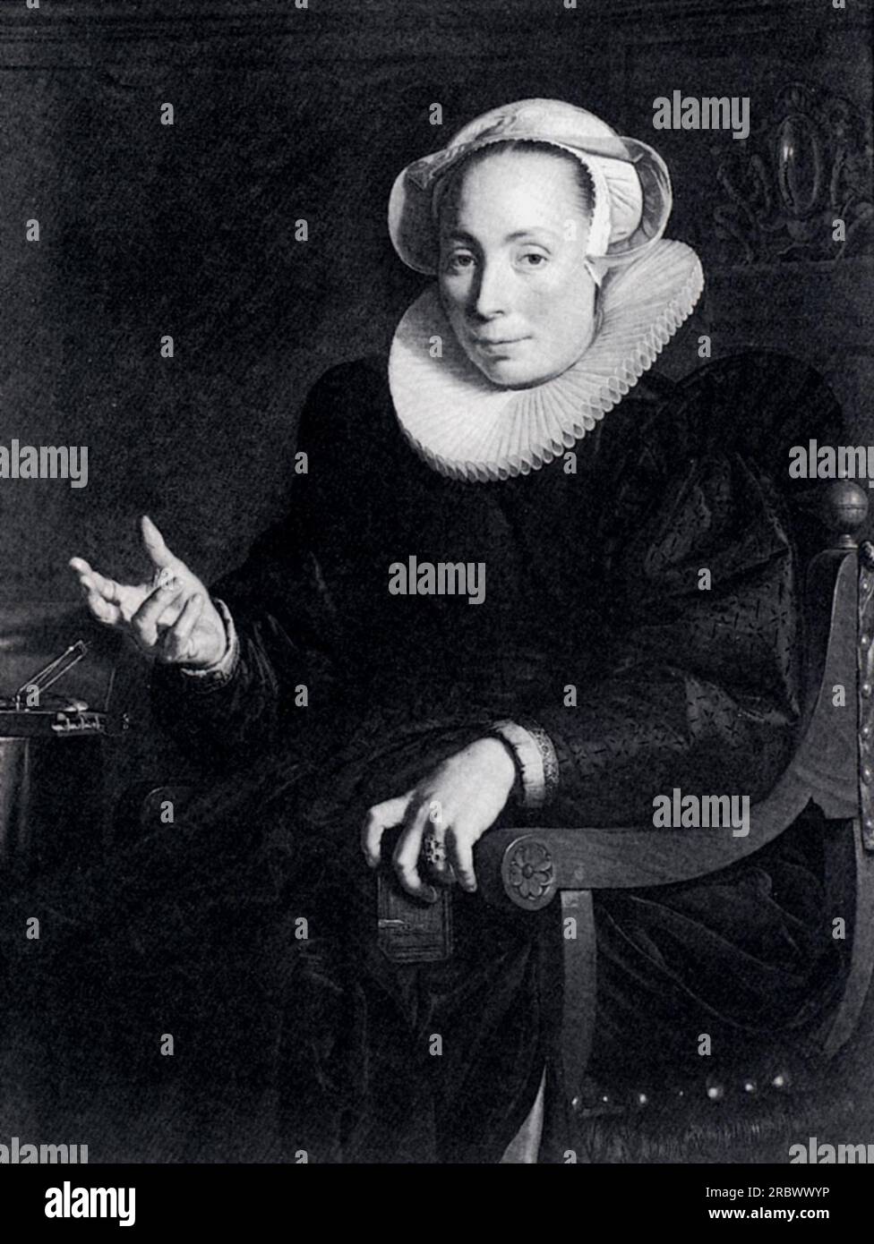 Portrait de la femme de l'artiste 1601 par Joachim Wtewael Banque D'Images